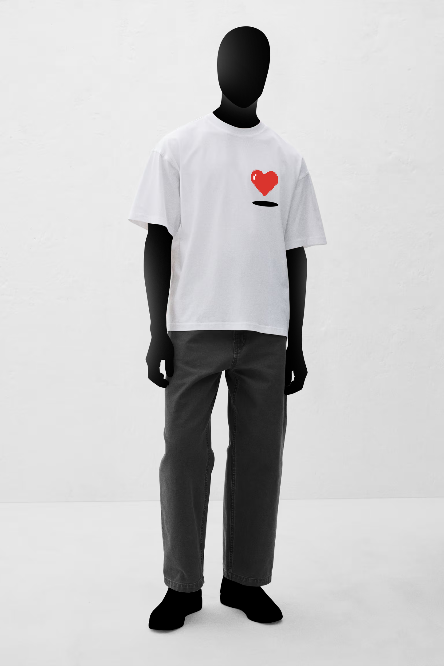 Red Heart Love™ Puffed Print Oversized Fit T-shirt